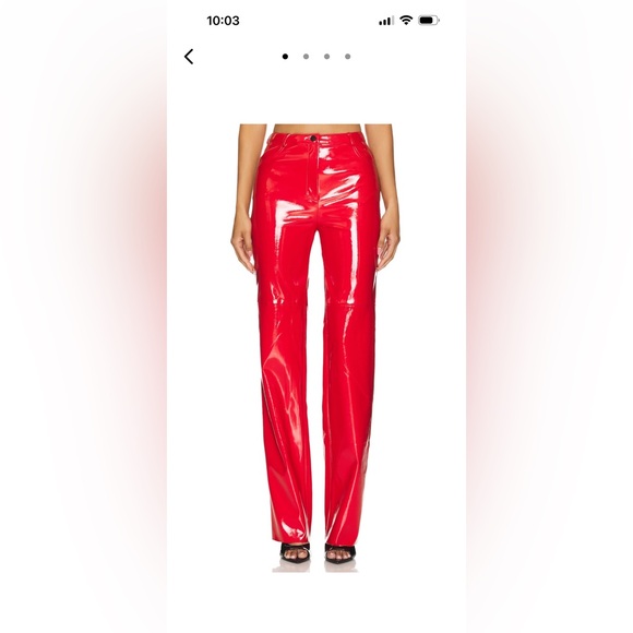 CULTNAKED Killa Trousers in Red Patent (sold out) - Picture 2 of 3